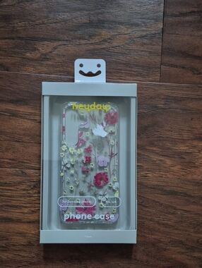 heyday Clear Floral Phone Case for Samsung S24 - Pink, Green & White